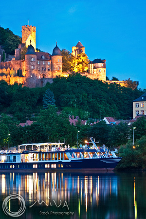 Miva Stock_1481 - Germany, Wertheim Castle, River cruise ship