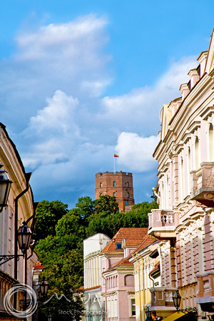 Miva Stock_1527 - Lithuania, Vilnius, Gediminus tower, old town