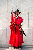 Miva Stock_3663 South Korea, Seoul, Guard at Gyeongbokgung palace