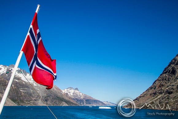 Miva Stock_3434 - Greenland, Prinz Christian Sund, Norway flag