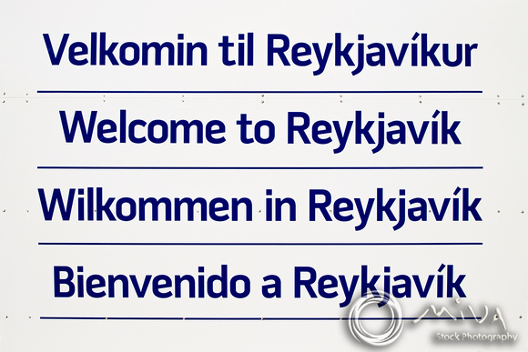 Miva Stock_3447 - Iceland, Reykjavik, welcome sign