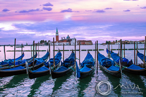 Miva Stock_3451 - Italy, Venice, gondolas, Grand Canal