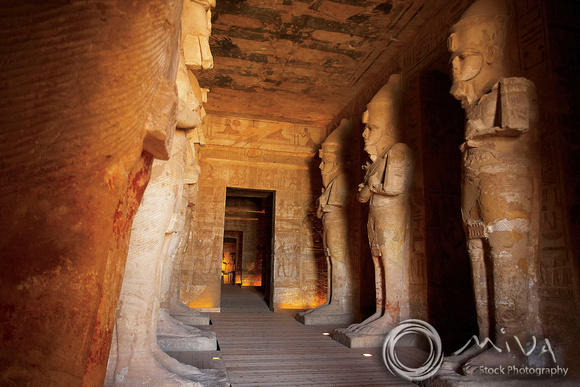 Miva Stock_1330 - Egypt, Abu Simbel, Greater Temple interior
