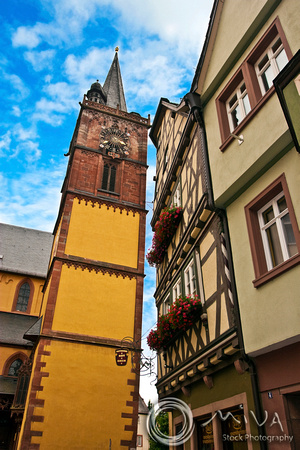 Miva Stock_1472 - Germany, Wertheim, clock tower, old town