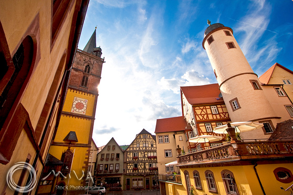Miva Stock_1477 - Germany, Wertheim, clock tower, old town