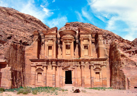 Miva Stock_1691 - Jordan, Petra, camel, Monastery