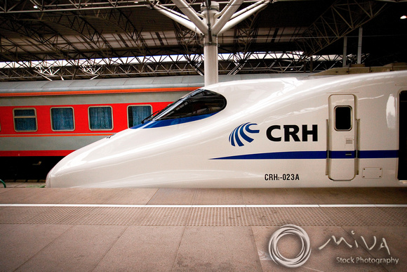 Miva Stock_1724 - China, Shanghai, CRH2 high speed train