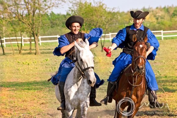 Miva Stock_1796 - Hungary, Kalocsa, Csikos, horse riders