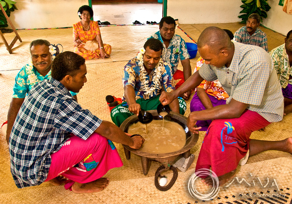 Miva Stock_ - Fiji, Navua, Kava tea ceremony