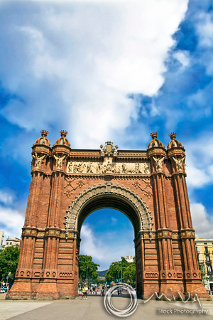 Miva Stock_2043 - Spain, Barcelona, Arc de Triomf, triumphal arch