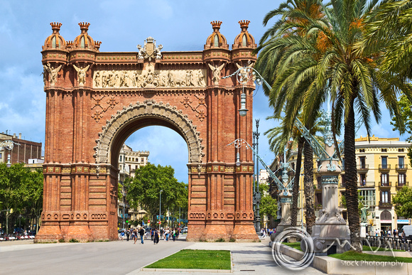 Miva Stock_2045 - Spain, Barcelona, Arc de Triomf, triumphal arch