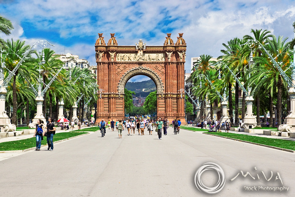 Miva Stock_2046 - Spain, Barcelona, Arc de Triomf, triumphal arch