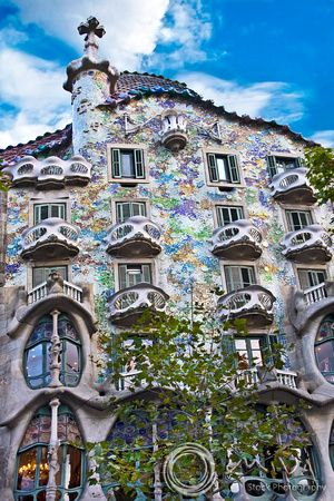 Miva Stock_2080 - Spain, Barcelona, Casa Batllo, Antonio Gaudi