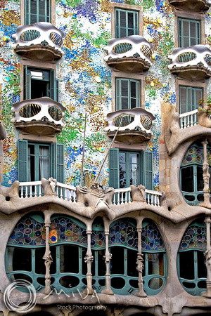 Miva Stock_2083 - Spain, Barcelona, Casa Batllo, Antonio Gaudi