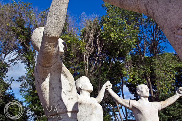 Miva Stock_2157 - Spain, Barcelona, Sardana Dance statue, Montjuic