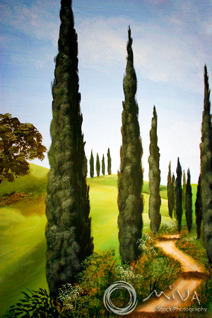 Miva Stock_2453 - Italy, Tuscany, Chianti, a landscape painting