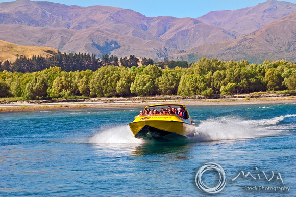 Miva Stock_2482 - New Zealand, Queenstown, Shotover River, boat