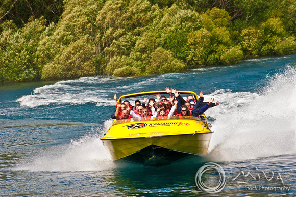 Miva Stock_2511 - New Zealand, Queenstown, Shotover River, boat