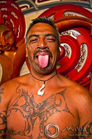Miva Stock_2530 - New Zealand, Rotorua, Maori Warrior