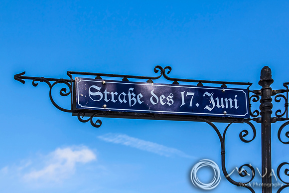 Miva Stock_2965 - Germany, Berlin, 17th of June Street sign