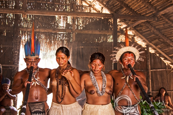 Miva Stock_3072 - Peru, Iquitos, Yagua Tribal dance