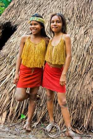 Miva Stock_1164 - Peru, Iquitos, tribal girls