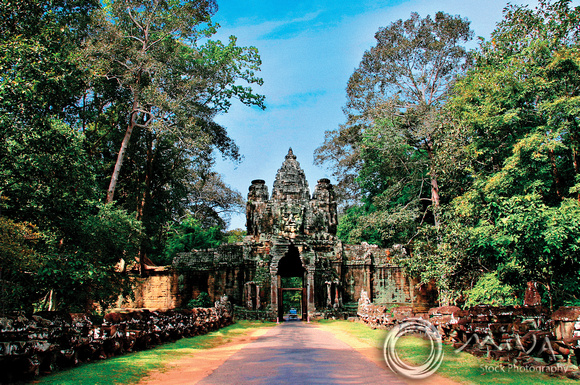 Miva Stock_1171 - Cambodia, Siem Reap, Angkor Thom, gate