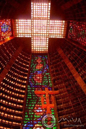 Miva Stock_1188 - Brazil, Rio De Janeiro, Cathedral interior