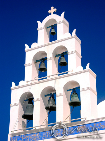 Miva Stock_1227 - Greece, Cyclades, Santorini, Bell tower