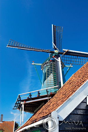 Miva Stock_1246 - Netherlands, Zaanse Schans, windmill