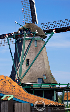 Miva Stock_1255 - Netherlands, Zaanse Schans, windmill