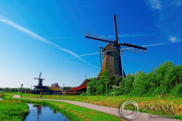 Miva Stock_1262 - Netherlands, Zaanse Schans, windmill