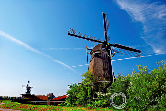 Miva Stock_1263 - Netherlands, Zaanse Schans, windmill