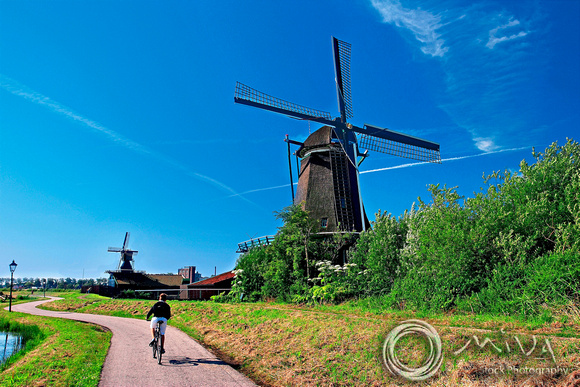 Miva Stock_1264 - Netherlands, Zaanse Schans, windmill