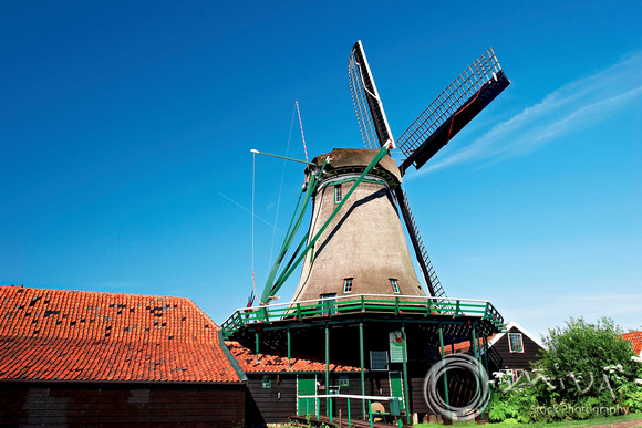 Miva Stock_1266 - Netherlands, Zaanse Schans, windmill