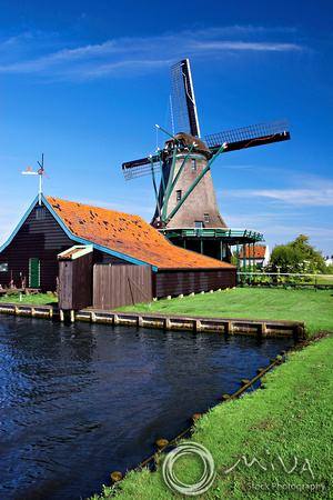 Miva Stock_1269 - Netherlands, Zaanse Schans, windmill