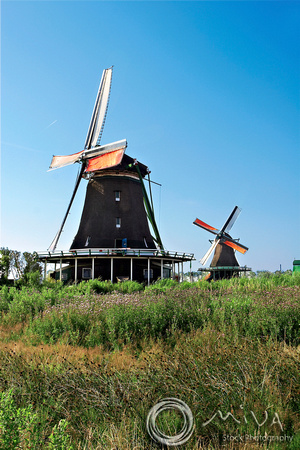 Miva Stock_1272 - Netherlands, Zaanse Schans, windmills