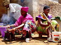 South African women cooking