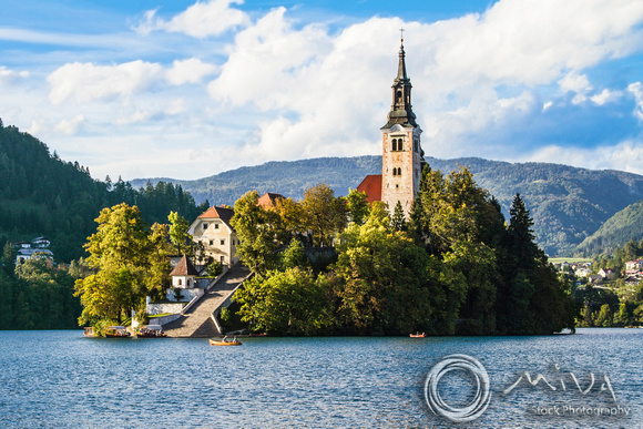 Miva Stock_3308 - Slovenia, Lake Bled, church