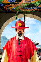 Miva Stock_3665 South Korea, Seoul, Guard at Gyeongbokgung palace