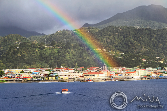 Miva Stock_3553 - Roseau, Dominica, a Rainbow